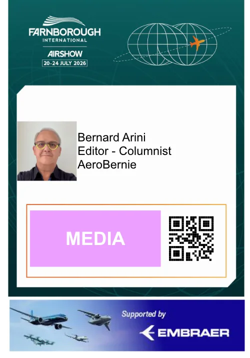 Bernard Arini editor columnist Aerobernie Media Badge